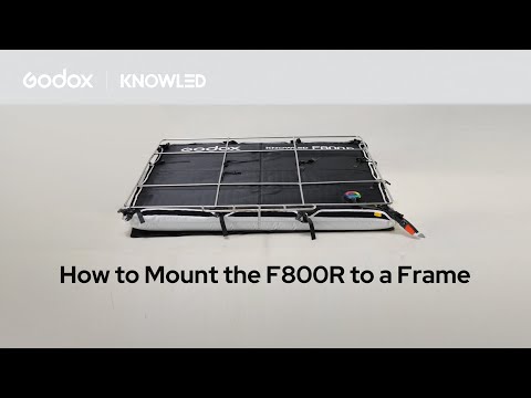 Operation Tutorial - Mount the F800R to a Frame