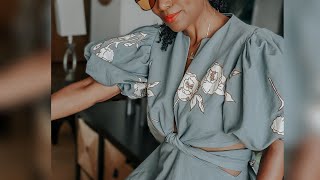 @beautejadore  DIY Step-by-step wrap dress tutorial