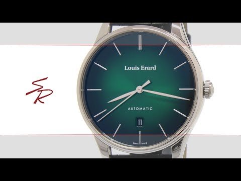 Louis Erard Héritage Blue Black Day & Date 41mm | 72288AA45.BAAC82 | Stainless Steel | 41mm | Date | Day | Leather | Men's | Women's | Luxury | Watch