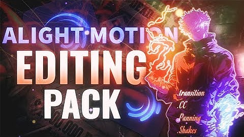 Alight Motion Editing Pack | Zooms, Shakes, CC, Panning | FREE PRESET🔥| Aster Amv 