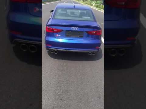 exhaust pipe size chart Audi S3 RES Racing intelligent variable valve intact stainless steel exhaust pipe