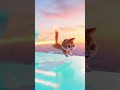 Miko's Sky Run! ☁️🐈 (Satisfying AI Video) #Shorts