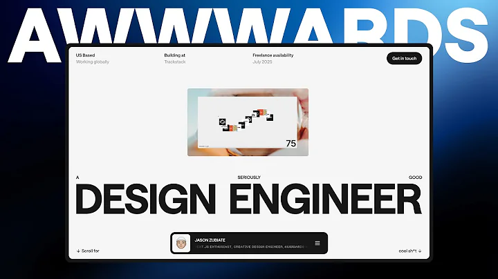 I Built an Awwwards-Level Portfolio to Land My Dream Job (Here’s How)