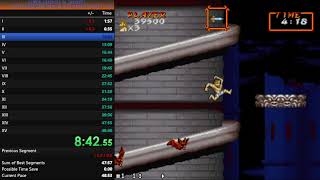 SUPER GHOULS'N GHOSTS ANY% PROFESSIONAL SILVER ARMOR ONLY 44 MIN 27 SEC -EMULATOR- LAPTOP - KEYBOARD