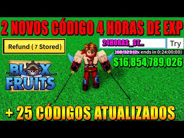 REVELEI 18 NOVOS CÓDIGOS SECRETOS PARA INICIANTES NO BLOX FRUITS E O CÓDIGO  da FRUTA DOUGH (roblox) 