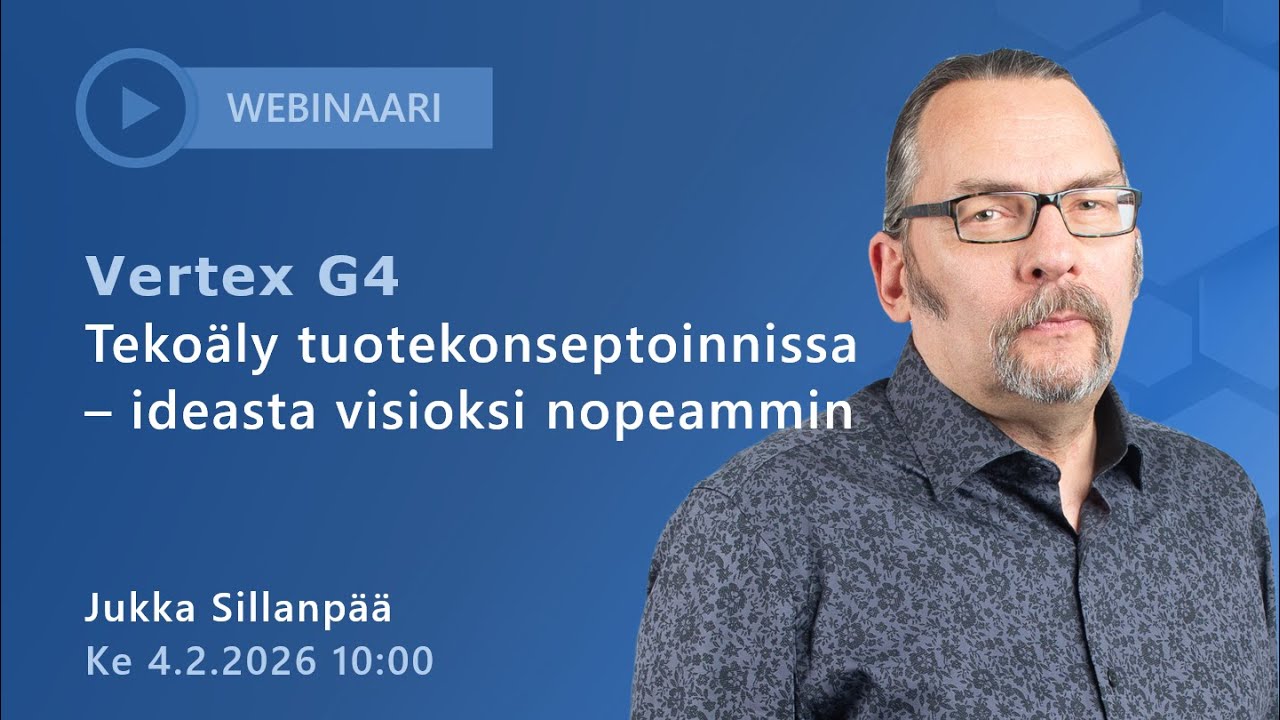 Vertex G4 |  Tekoäly tuotekonseptoinnissa – ideasta visioksi nopeammin