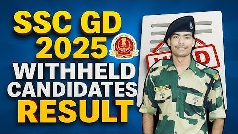 SSC GD 2024 WITHHELD CANDIDATE || When will your result come? #sscgdwithheld #sscgdresult #army #...