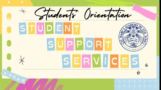 Student Support Services Orientation to Grade 10 to 12 Students: SDO, Clinic, and Learning Commons