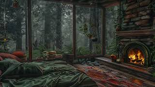 Rain sounds for sleeping | Sleep in Rainforest Room with Fireplace on Rainy Day for 8 Hours by the white room 4,002 views 3 weeks ago 8 hours