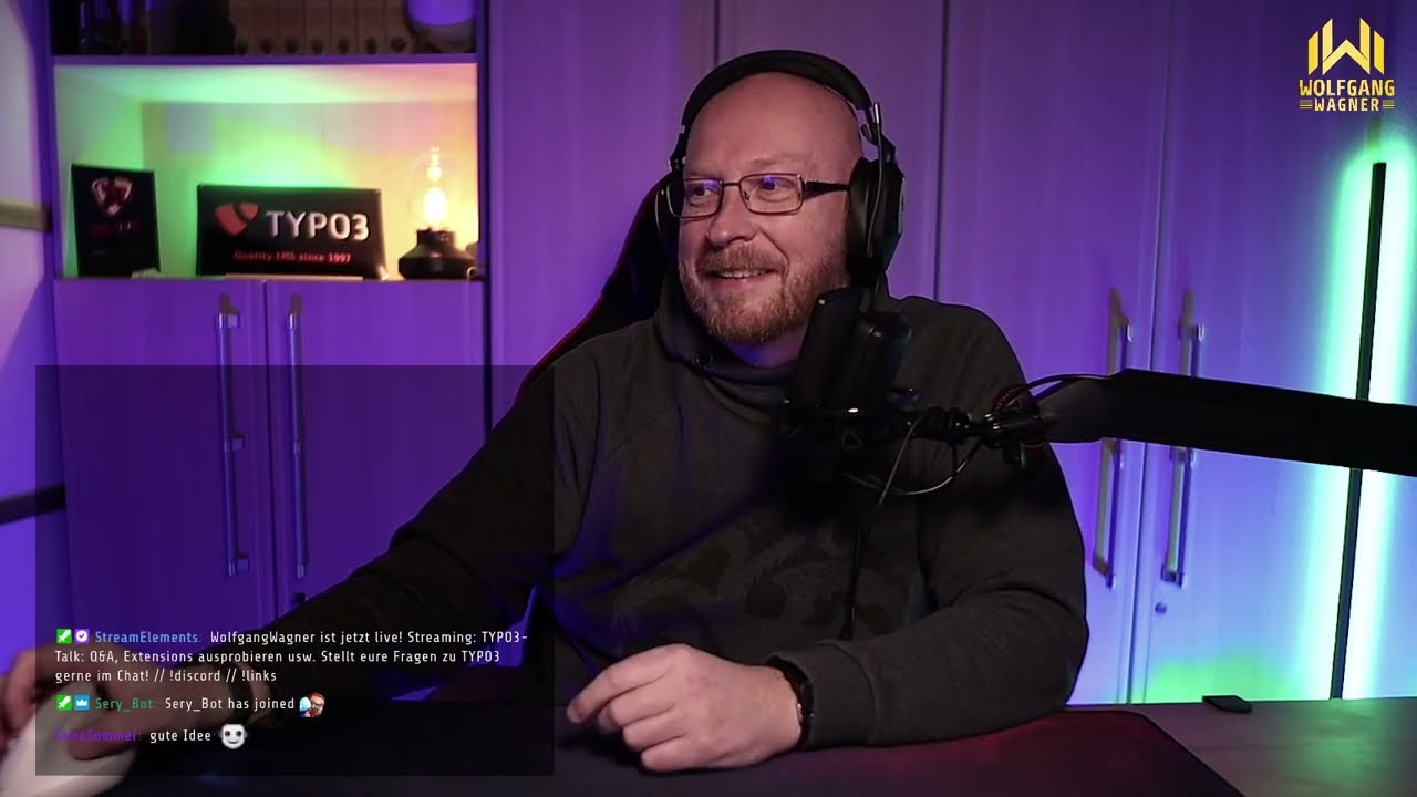 Twitch 04.12.2022: TYPO3 Update, EXT:content_animations für wwagner.net, Templateanpassungen felogin