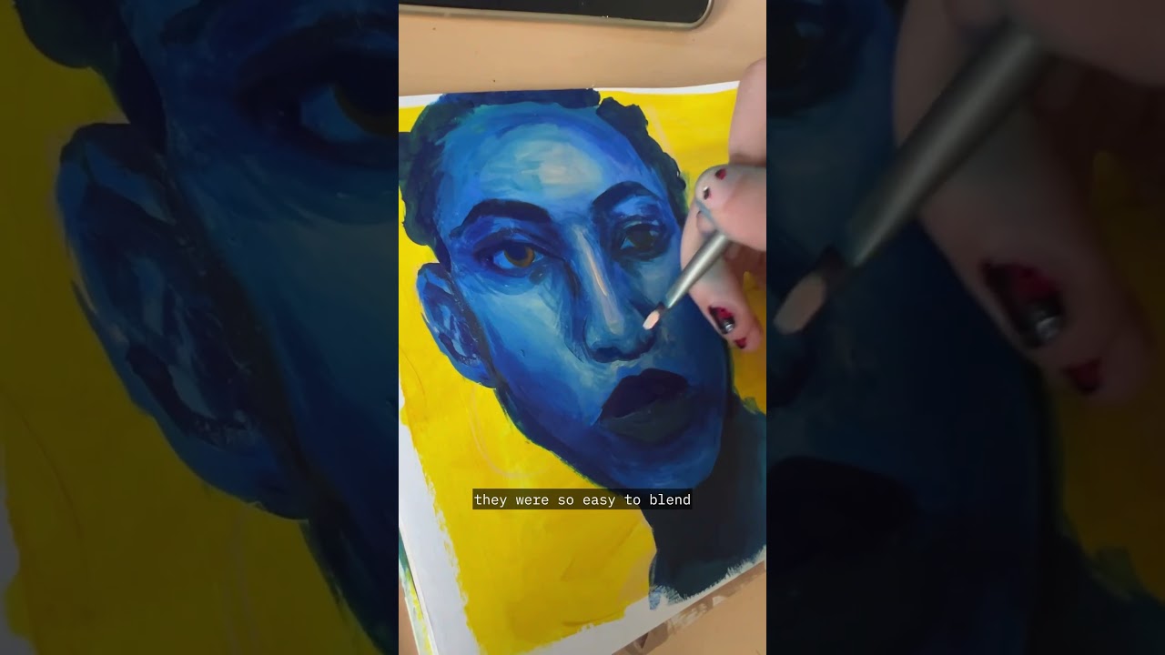 Trying out MEEDEN gouache paint set! 