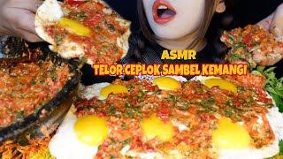 SAMBEL KEMANGI ❤️ | 1/2 lusin Telur ceplok + sambel kemangi secobek  🔥 | Asmr Mukbang Indonesia