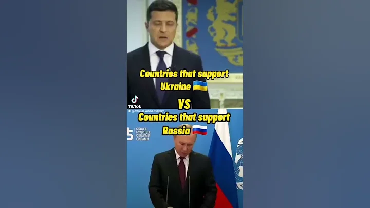 Countries that support Ukraine vs Russia