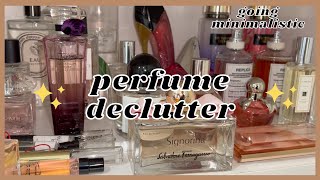 Decluttering my ENTIRE perfume Collection and mini reviews!