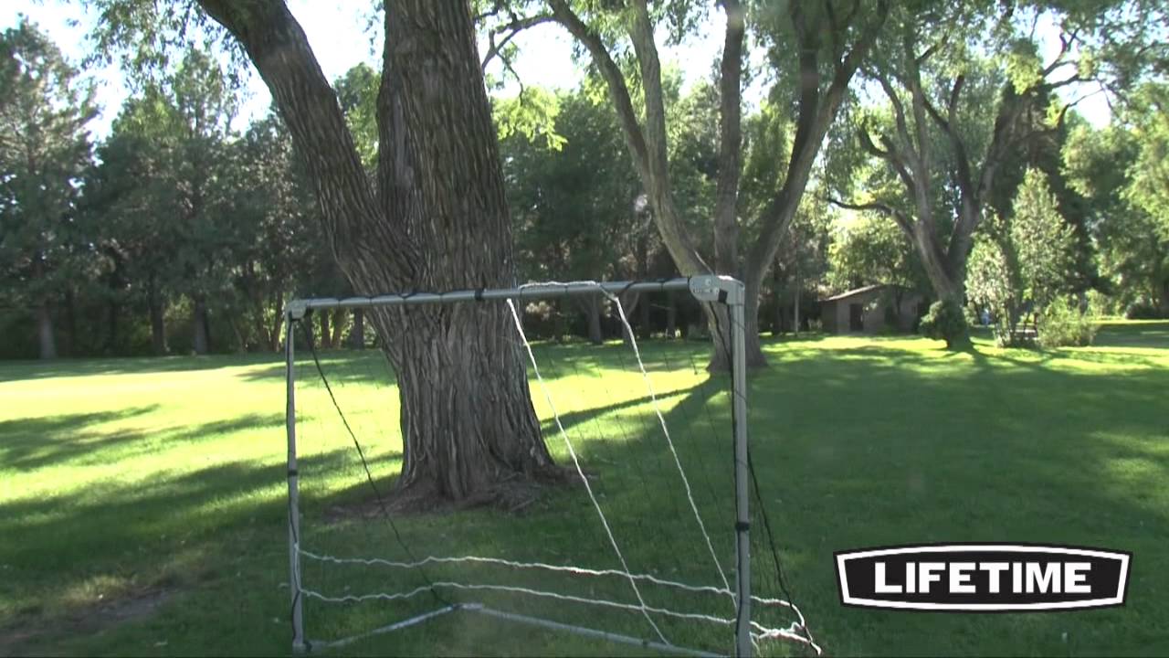 Lifetime 7 X 5 ft Adjustable Height Soccer Goal YouTube