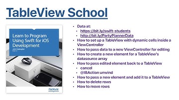 TableView School #4 - Solution to Prior Challenge