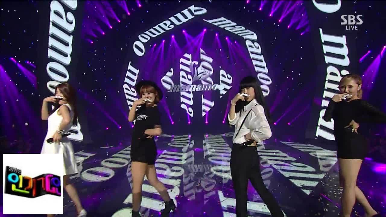 [MAMAMOO] Мистер двусмысленный @ популярный Inkigayo 140810