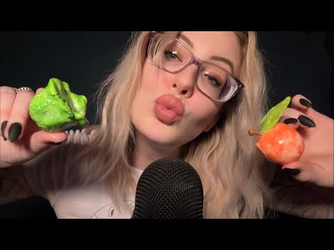 ASMR soft kisses and clay cracking for SLEEP 🖤