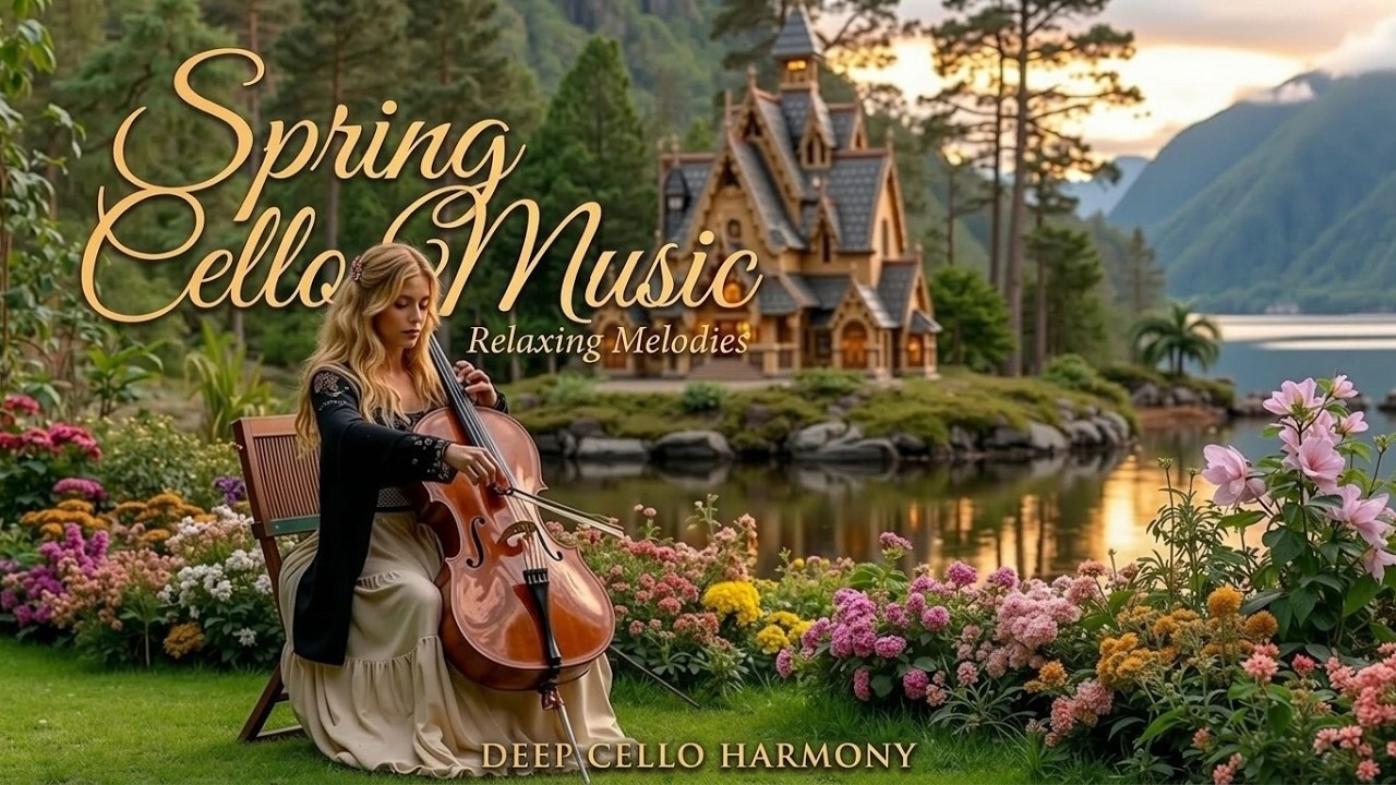 Spring Melody Mix Spring Cello Music - Relaxing Cello Spring Melodies for Stress Relief ...