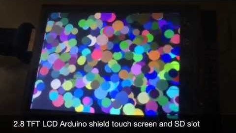 2.8" TFT LCD + touch pad + SD Arduino shield finally working