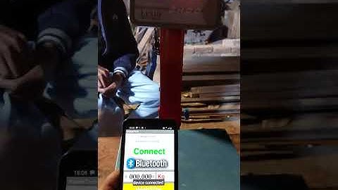 Bluetooth electronic weight scale.