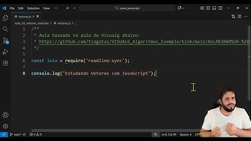AULA 5 - COMO PROGRAMAR EM JAVASCRIPT - COMO FAZER VETORES E MATRIZES EM JAVASCRIPT - ARRAY