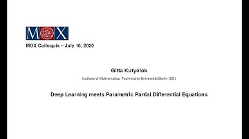 MOX Colloquia - Gitta Kutyniok - 16/07/2020