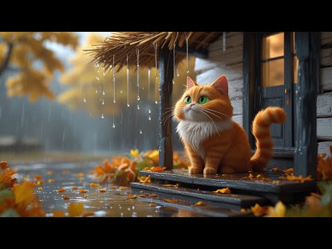 Дощик дощик кап кап кап Осіння пісенька для дітей Мультфільм з котиком Мурчиком 