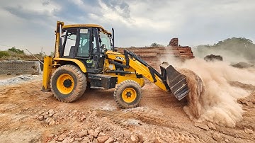 JCB 3dx Backhoe Loading Red Mud in Tata Tipper | Jcb Loading Mud Truck | Tata Dumper Unloading Mud