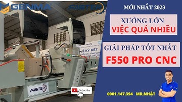 MÁY CẮT NHÔM 2 ĐẦU CNC F550 PRO CAO CẤP NHẤT NĂM 2023 | MÁY CẮT NHÔM XINGFA TIÊU CHUẨN CHÂU ÂU.