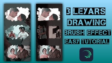 trending 3 leyars drawing brush effect full screen status tutorial