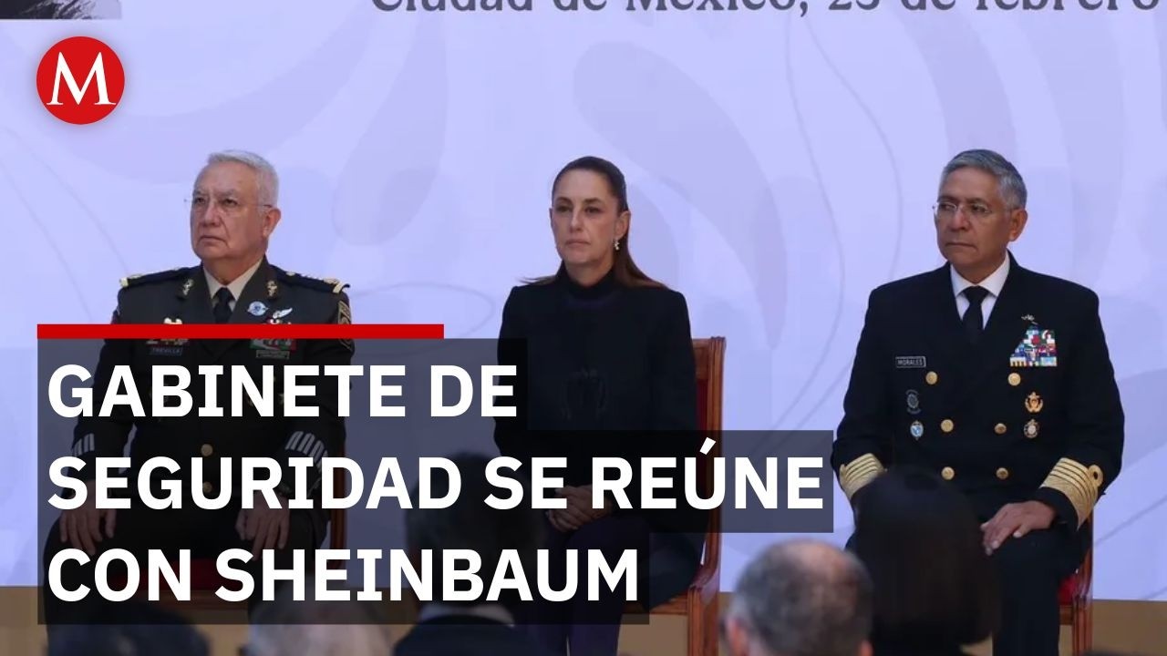 Claudia Sheinbaum convoca a gabinete de Seguridad a reunión en Palacio Nacional