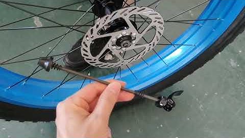How to Install The Front Wheel And How The Quick Release Skewer Works