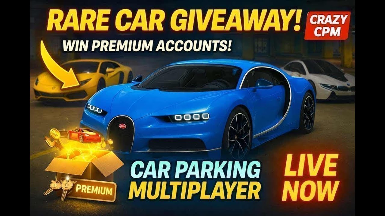 🚨 RARE CAR GIVEAWAY + FREE PREMIUM ACCOUNTS | Car Parking Multiplayer LIVE 🔥 | CRAZY CPM