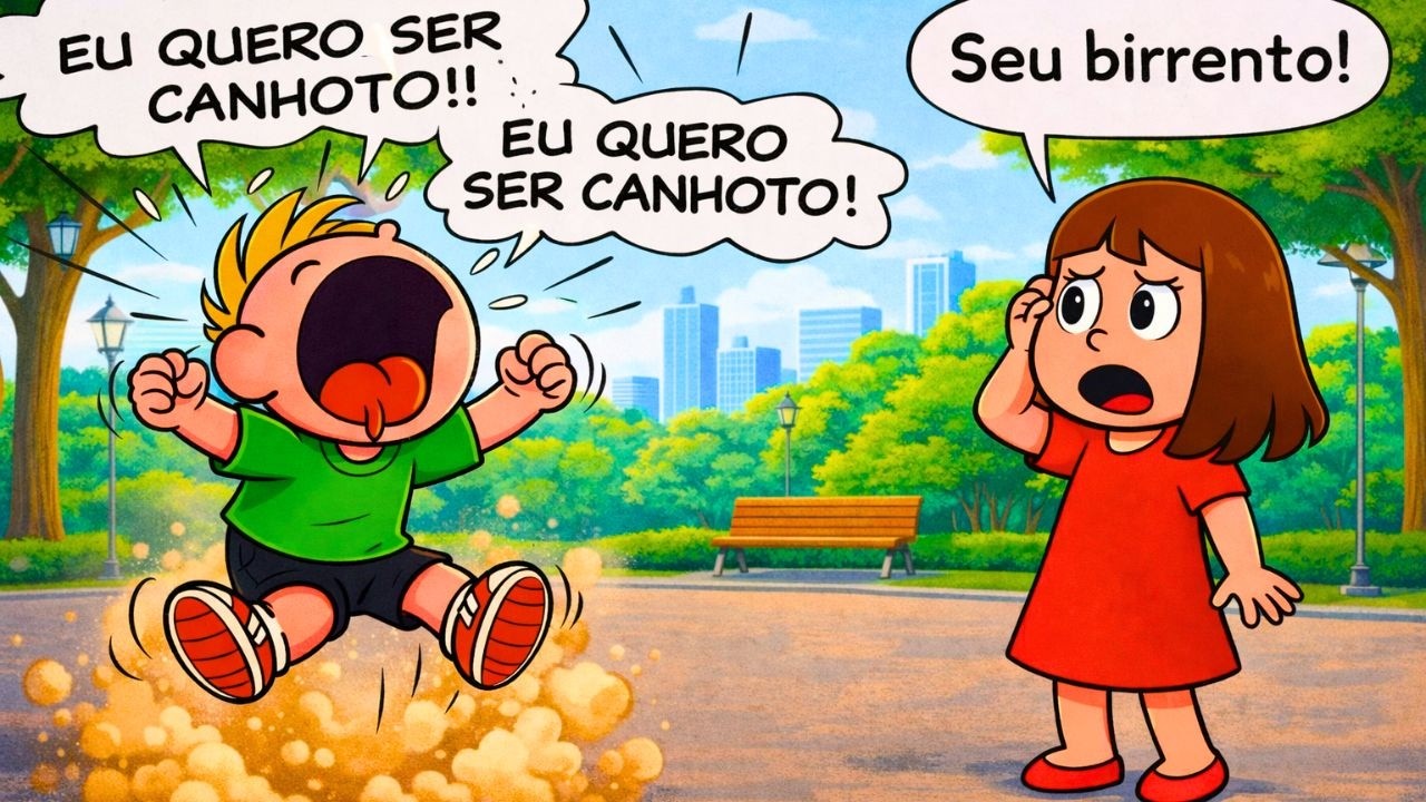 EU TAMBÉM QUERO SER CANHOTO 