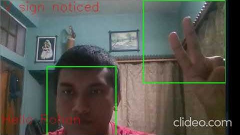 Face and Gesture detection using OpenCV and tensorflow