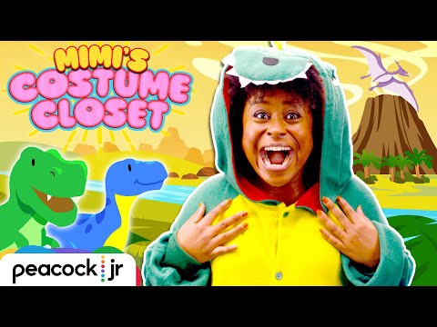 Do the DINO DANCE! 🦖🎵🦕 Learn Colors for Kids with Dinosaurs 🔴🟢🔵🟡 | MIMI'S COSTUME CLOSET