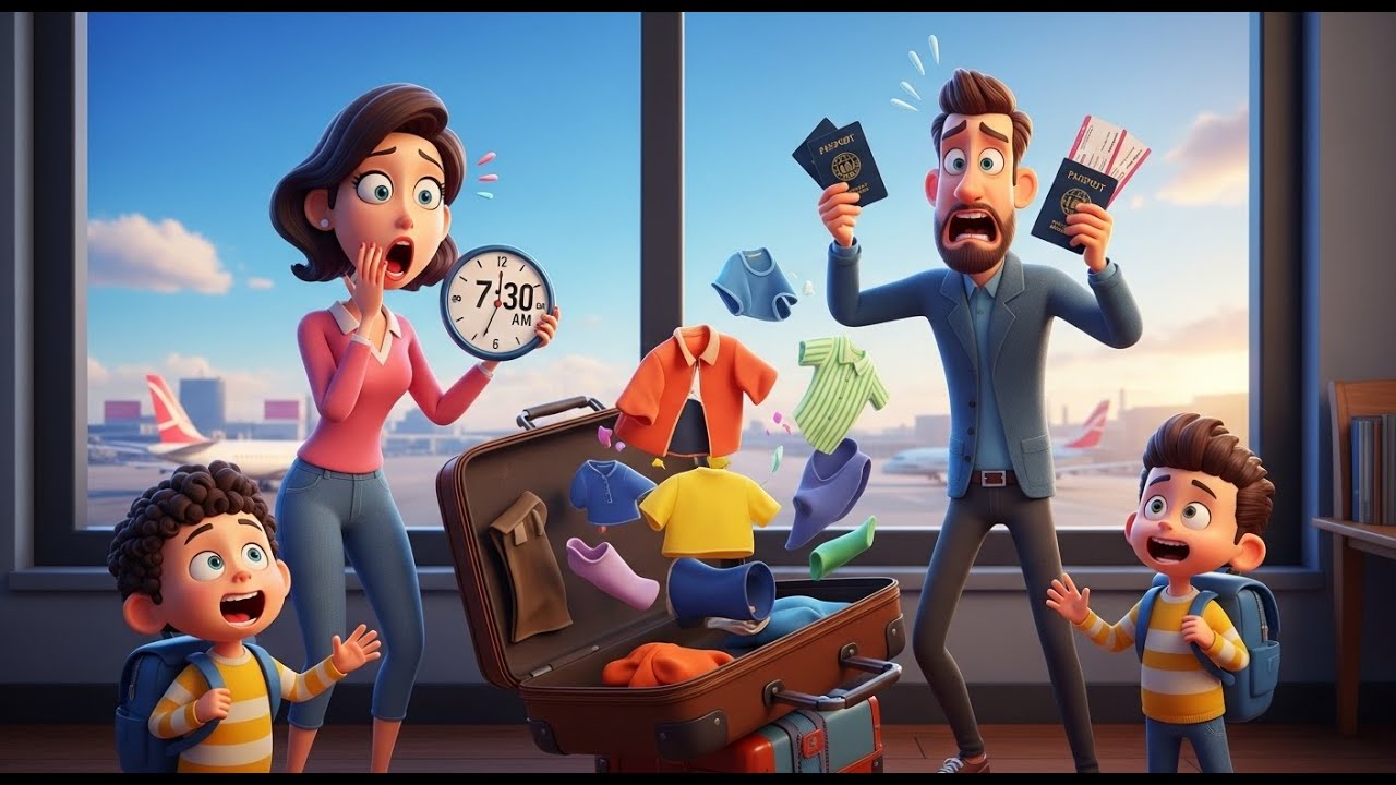 Late for the Airport! 🧳 Funny Family Travel Story to Costa Rica 🌴