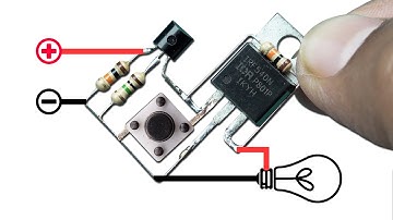 How to Make a Push Button On-Off Circuit || DIY Electronics
