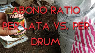 Ratio Ng Abono Per Lata Ng Sardinas Vs. Per Drum Beginners Guide