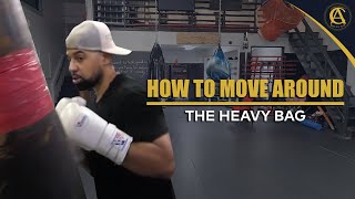 How to Move around The Heavy Bag |Boxing| Coach Anthony Boxing