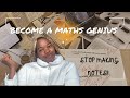 How to get distinctions for maths in high school South Africa ✍🏾