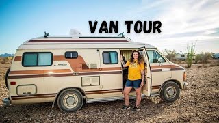 VAN TOURSTAN the ’86 Dodge Xplorer XtraVan #vanlife #vantour #dodgevan #vanlifecouple