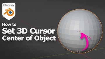Blender set cursor to center of object