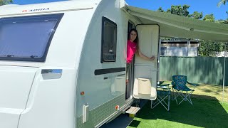 Adria Altea 552pk Caravan Quick Tips  How To Fill The Toilet Cassette Flush Tank