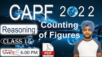 CAPF Reasoning 2022 - Counting of figures | Class 15 | by Balwinder Singh #CAPFREASONING #CAPF2022