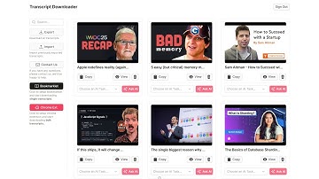 Download Youtube Transcripts in Bulk using this Chrome Extension