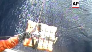 A US Coast Guard crew rescued boaters in South Carolina after reporting their boat was taking on wat