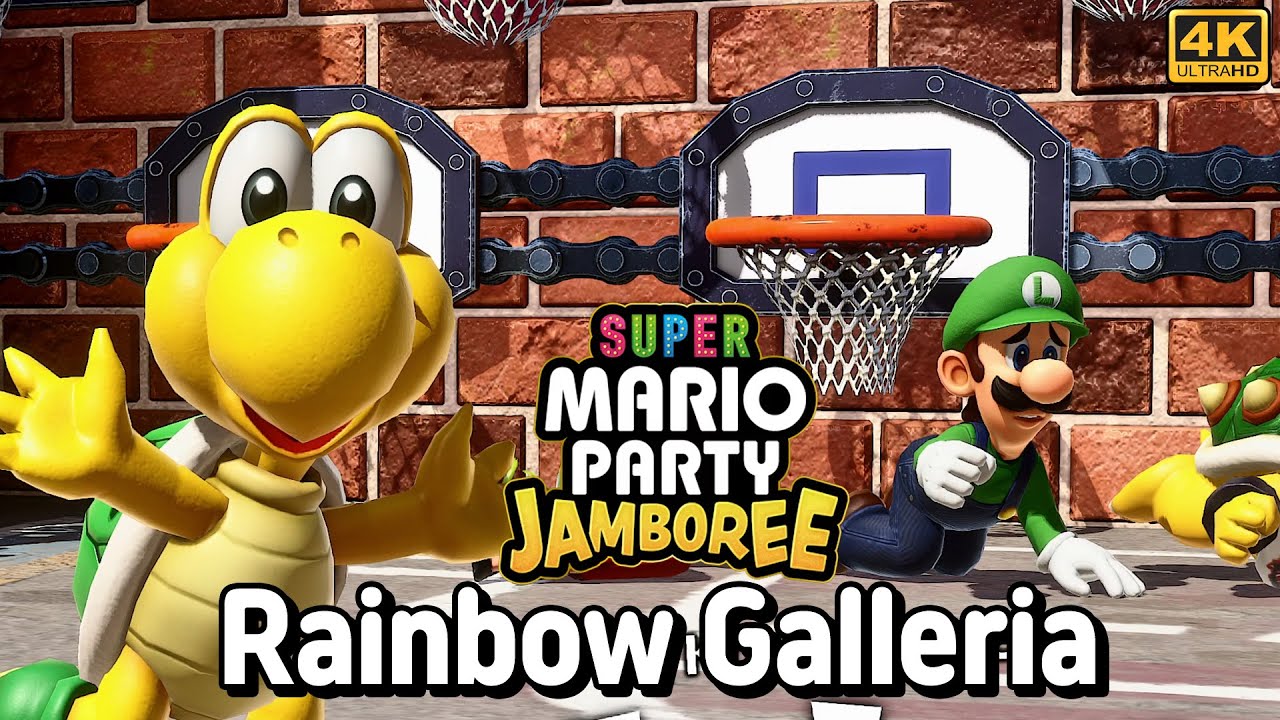 Rainbow Galleria Koop Troopa, Luigi, Pauline and Bowser Jr. - Super Mario Party Jamboree ⁴ᴷ Switch