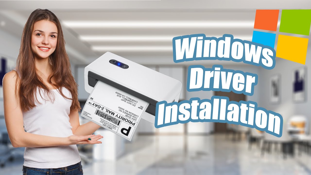 Setting Up Jiose N43 Series Label Printer on Windows - YouTube